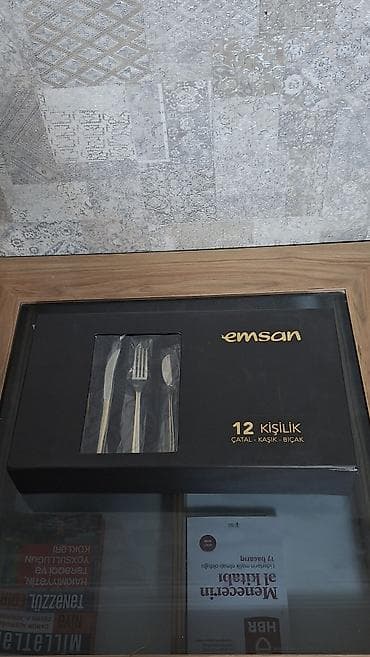emsan xirdalan: Emsan 12 nəfərlik yemək dəsti – çəngəl, qaşıq, bıçaq - Brend: Emsan - — 2
