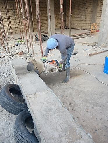 Beton kəsmə xidməti - Armaturlu/armatursuz beton, dəmir-beton