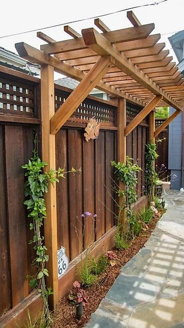 obshivka taxta: Bağ üçün taxta pergola və trellis konstruksiyaları Məhsulun təsviri — 9