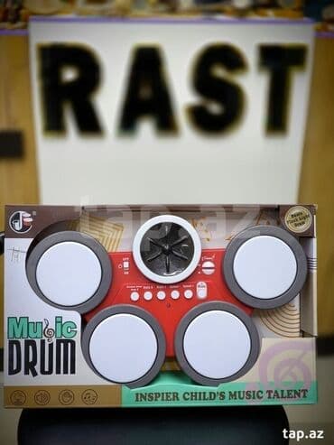 dominos sumqayit: Drum drums uşaqlar üçün Elektron drum oyuncaq üslubunda Rast musiqi — 1