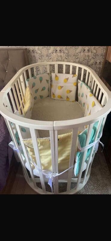 Oğlan və qız üçün, Yumru, Beşik, Dəst ilə, Matras ilə, Yellənmə mexanizm ilə