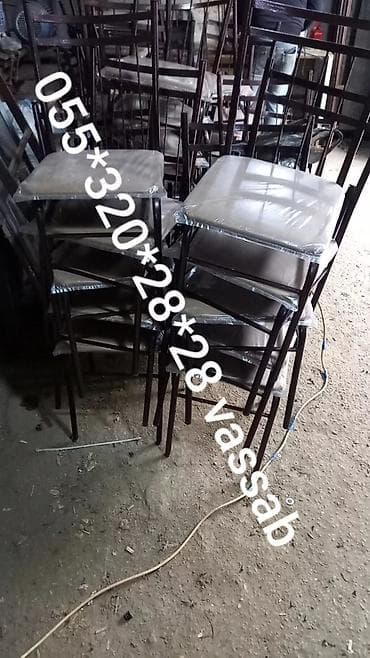 Restoran mebeli: Kafe və restoranlar üçün 4 nəfərlik 6 nəfərlik 8 nəfərlik stul və — 9