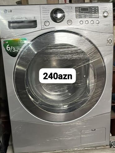 baku electronics paltaryuyan: Paltaryuyan maşın LG, 6 kq, Avtomat, Qurutma var, Kredit yoxdur — 1