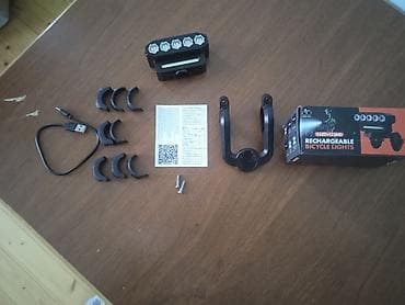 yamaha 75: Şarj olunan velosiped farası – 5 LED + 12 SMD Məhsul təsviri: - Ön — 3