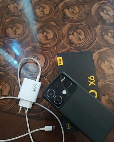 iphone 8 32gb: Poco X6, 256 GB, rəng - Qara, Barmaq izi, Face ID — 2