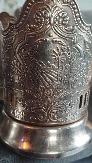 набор ножей zepter: Stəkan altı, gümüş örtüklü1ədədi 45 man — 4