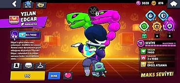 Brawl Stars oyunu üçün inkişaf etmiş hesab - Kupa yolu: 47 979 - — 3
