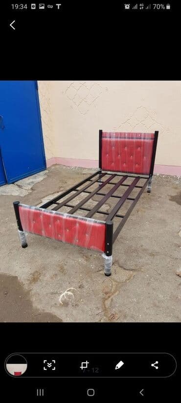 Çarpayılar: Yeni, Təknəfərlik çarpayı, Bazalı, Matras ilə, Siyirməsiz, Azərbaycan — 21