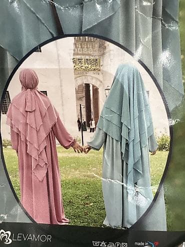 kurtka qadın: Məhsul: 3qat /3laylı Suffle Khimar !qara❗️❗️❗️ Təsvir: - Rəng: qara - — 4