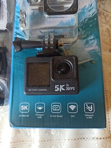 5K Ultra HD Action Camera - Video: 5K, 30 FPS - Geniş bucaq: 170° — 2