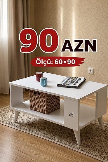divan ustu: Qonaq otağı və istirahət zonası üçün praktik jurnal masası. Sadə və — 1