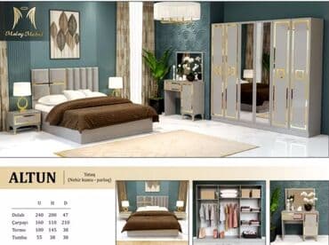 moydadır modelleri: İkinəfərlik çarpayı, Komod, Dolab, 2 tumba, Rusiya, Yeni — 1