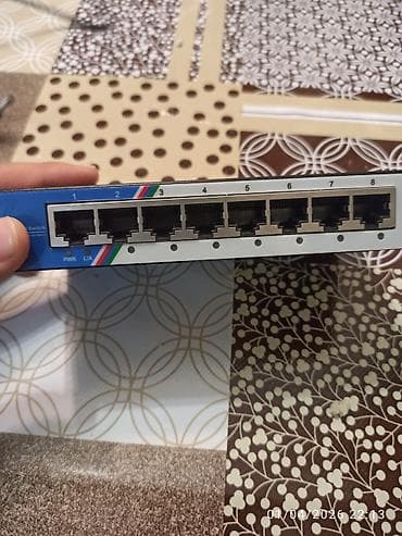 ev modemi: LAN şəbəkə switchi – Lande LN‑S100/8P - 8 portlu Fast Ethernet switch — 2
