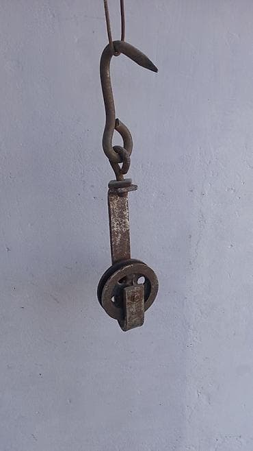 Metal blok-makara (təkərli kasnak) sistemi - Material: tamamilə metal
