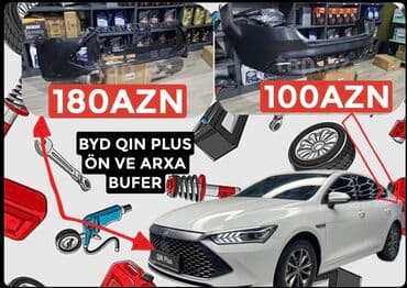 вкладыши для ванной: BYD Qin Plus avtomobilləri üçün ön və arxa bamperlər təklif olunur — 1
