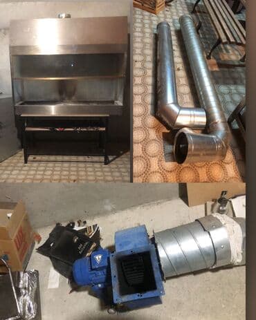 Kassa avadanlığı: Nerj manqal.180/90. Ustünde havalandirmasi matorlu + 5 mt boru hamsi — 1