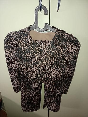 barbi qiz sekilleri: Uşaq geyim dəsti – iki model 1) Leopard naxışlı iki hissəli dəst - — 2