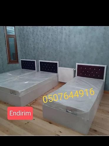 ikinci mebel: Yeni, Təknəfərlik çarpayı, Bazasız, Matras ilə, Siyirməsiz, Rusiya — 3