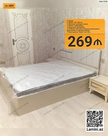islenmis matras: Çarpayı – La Mini - Ölçülər: 160 × 200 sm - Mezanizm: Açılmayan — 1