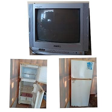 mini televizor: Hər ikisi birlikdə satilir. Məhsullar: köhnə tip televizor və iki — 1