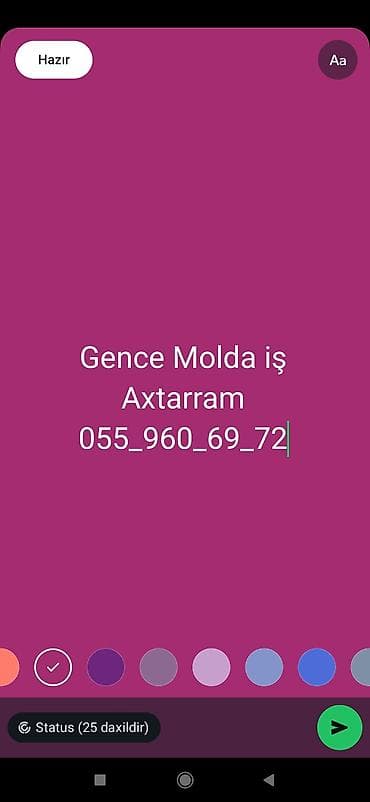 iş gence: Xidmət: İşə düzəltmə dəstəyi axtaran xanımın müraciəti Təsvir: - — 5
