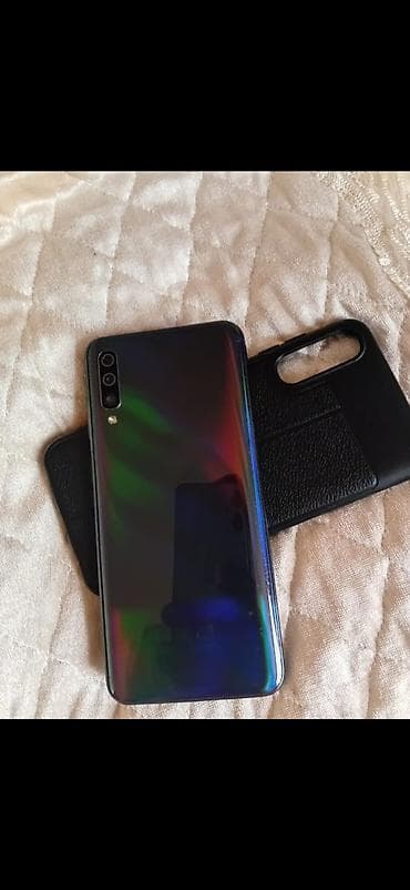 telefon sensor: Samsung Galaxy A50, 128 GB, rəng - Göy, Zəmanət, Sensor, Barmaq izi — 2