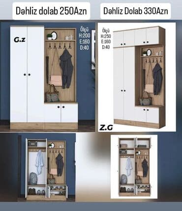 Ev üçün digər mebel: Açılan, Düz dolab, Dəhliz dolabı — 1