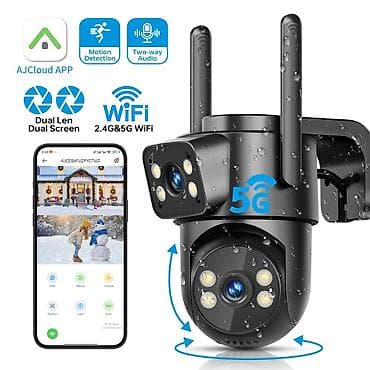 Wi‑Fi Açıq Hava Təhlükəsizlik Kamerası – İki Linzalı, Pan/Tilt at lalafo.az Wi‑Fi Açıq Hava Təhlükəsizlik Kamerası – İki Linzalı, Pan/Tilt