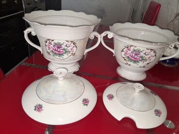 ag gilas mürəbbəsi: Temiz farfor.Rusiya isdehsali. 30 ildi alinib.1defe bele islenmiyib — 4