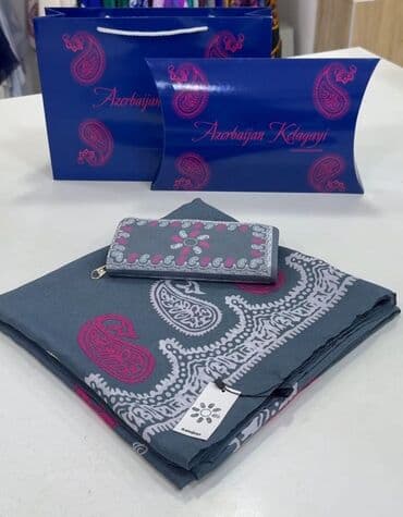 suvenir hədiyyələr: Məhsul: Azərbaycan kəlçəyi (kelagayi) dəsti - Tərkib: 100% təbii ipək — 3