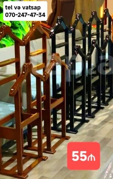 paltar asilqanlari: Müxtəlif rənglərdə mövcud olan bu taxta paltar asılqanları geyimlərin — 5