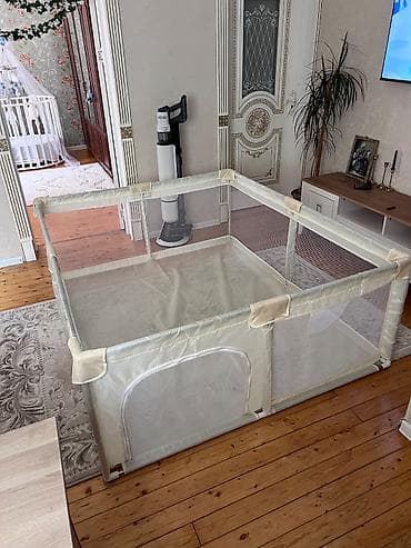 Uşaq oyun manjesi / playpen - Rəng: krem - Ölçü: təxminən 1,5 x