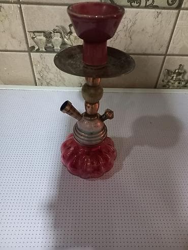 bas: Mini nərgilə - Kompakt ölçülü, masaüstü mini nərgilə - Şüşə altlıq — 2