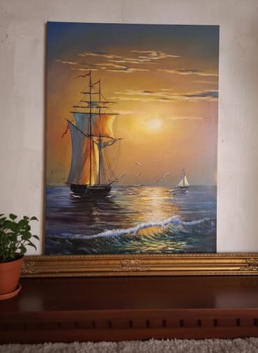 2021 sekilleri: Yaqli boya ile ketan uzerinde cekilmis el isi — 1