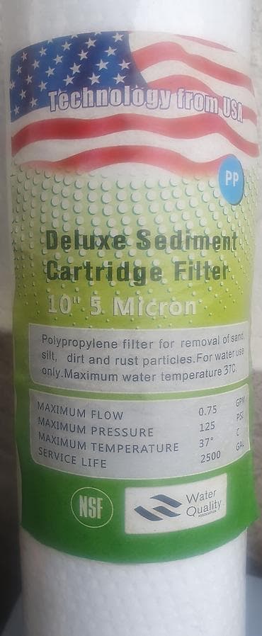 su filter: Deluks çöküntü su filteri kartrici Suda qum, lil, kir və pas — 4