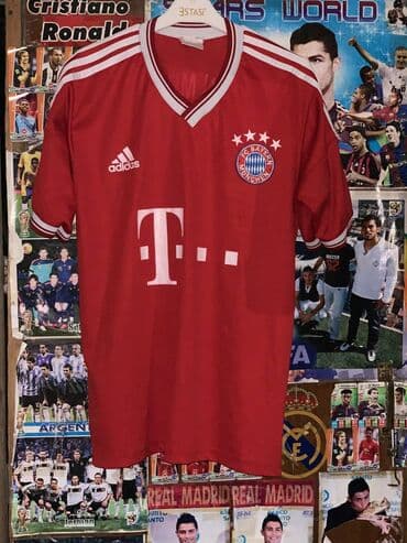 Futbolka, Adidas, L, rəng - Qırmızı