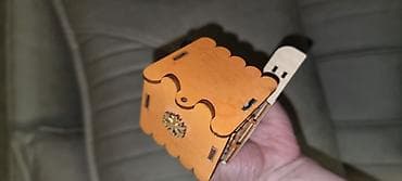 Heyvanlar: Taxta dekorativ ev maketi - Material: təbii kontrplak/taxta, lazer — 3