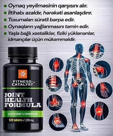 sustal tablet: Məhsul: Fitness Catalyst – Joint Health Formula Tərkib: Glucosamine — 1