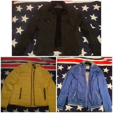 kişi üçün gödəkçə köynək: Göy kurtka L razmer -8 azn Qara rəngdə kurtka -18 azn XL razmer Sarı — 1