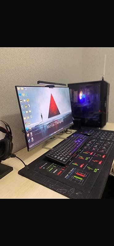 manitor android: Güclü masaüstü oyun/ofis kompüteri – tam set yeni alinib monitor: HP — 3