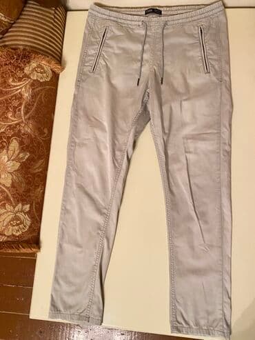 idman kişi şortları: İdman Şalvar, M, rəng - Bej — 1