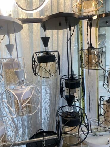 masaüstü çıraq: Çılçıraq, 3 lampa — 3