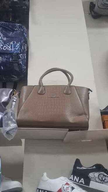 gümüş qolbaqlar kişi üçün: Qadın əl çantaları – bej/qəhvəyi tonlarda klassik modellər - — 2