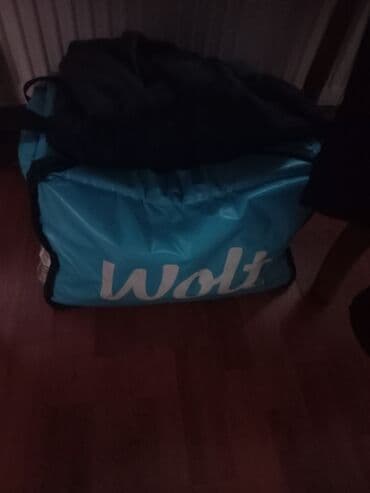 Avtoservis avadanlıqları: Wolt çatdırılma çantası - Brend: Wolt - Rəng: mavi (ağ loqo ilə) - — 1