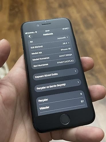 not 10 plus: IPhone SE 2020, 128 GB, Black Titanium, Barmaq izi, Simsiz şarj, Face ID — 3