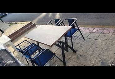 giris qapi: Kafelər, restoranlar, eyvan və bağ sahələri üçün masa-stul dəsti. - — 1