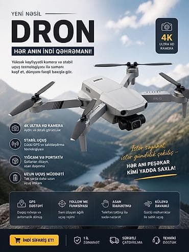 videokamera stativ: Yeni nəsil qatlanan dron – hər anı peşəkar kimi yadda saxla! Yeni — 1