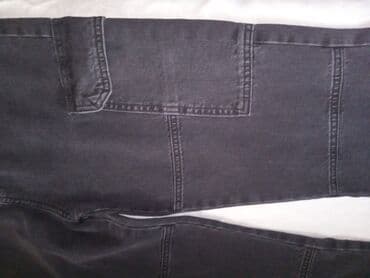 kişi ucun klassik qara kostyum: Qara rəngində cins şalvar. Yeni alınıb!! — 2