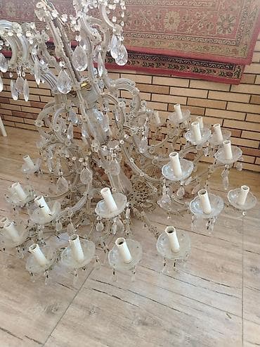 omid lustur: Çılçıraq, 10 və daha çox lampa, Xrustal — 1
