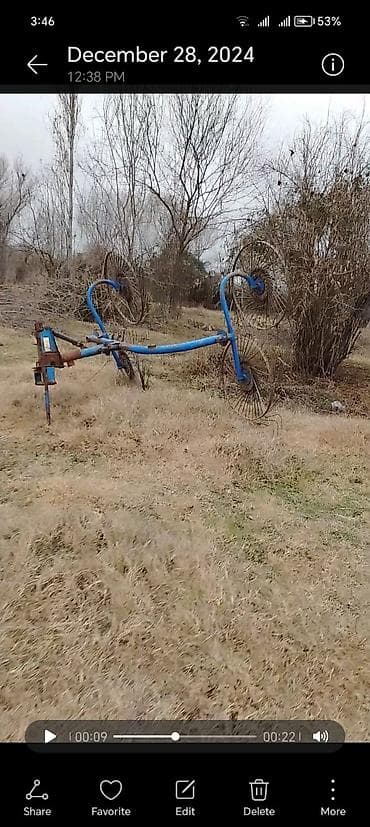 əyləc diski yonan: Ot yığımı üçün traktor qoşqusu – “günəbakan” tiplı çarxlı ot yığan — 2